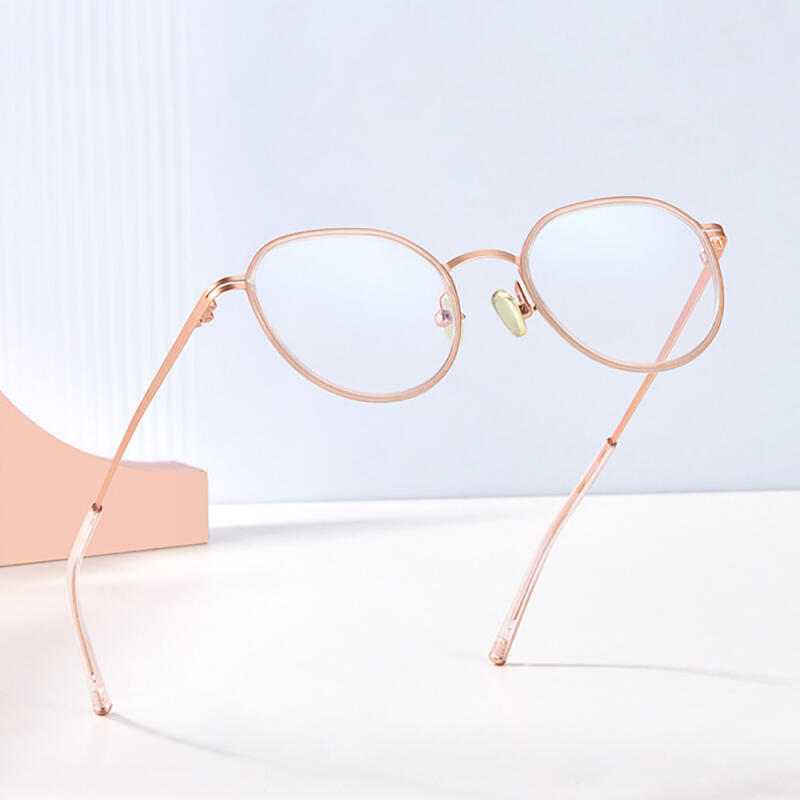 NeoRetro B5153 C2 Rose Gold Blue Light Blocking Glasses