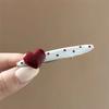 Korean Red Hearted Cherry Polka Hair Clip Sweet Cute Side Hairpin Hair Accessories for Women Girls Gifts