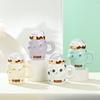 Creative Ice Cream Ceramic Cup Cone Mug with Lid High Value Water Cup Household Cup Event Gift