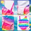 Two-Piece Demon Hunter Girls' Swimsuit - Cartoon Print Beachwear Set