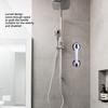 2pcs Security Shower Grab Bar Double Lock Shower Support Bar 2 Pack Shower Handle  Seniors
