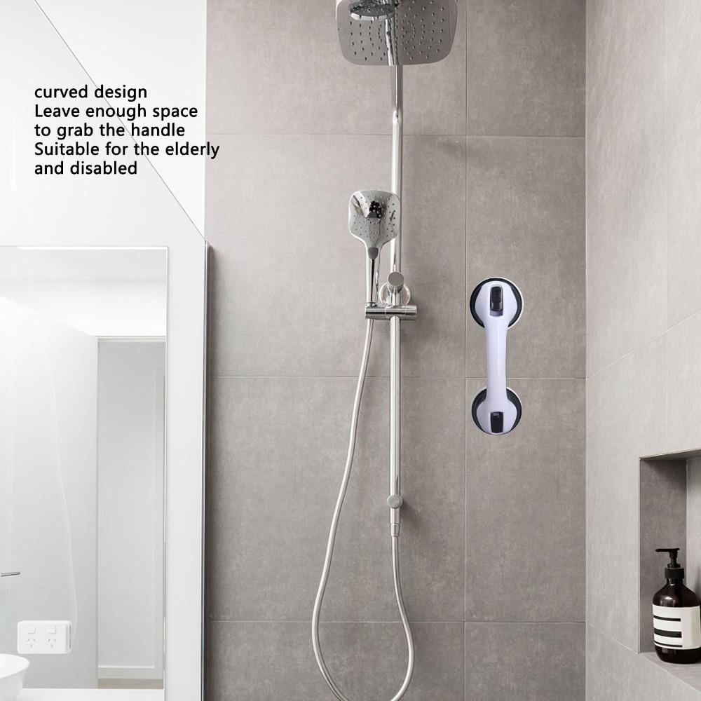 2pcs Curved Shower Handle Security Shower Support Bar 2 Pack Shower Grab Bar Elderly