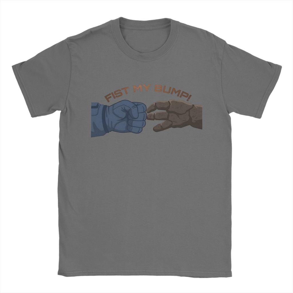 Funny Project Hail Mary Rocky Ryland Fist Bump TShirts Unisex Crew Neck 100 Cotton T Shirts Short Sleeve Tee Shirt Gift
