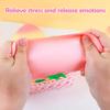 7cm Peach Stress Relief Toy Soft TPR Material Built-in Air Bubble for Crisp Sound Anti-Anxiety Squeeze Fidget Toy for Work Study