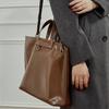 First Layer Vegetable Tanned Leather Women'S Bag Large Capacity Commuter Portable Tote Bag Shoulder Messenger Bag