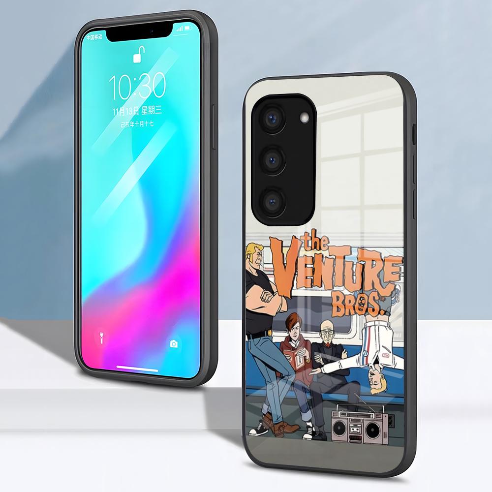Anime The V-Venture B-Bros Phone Case For Samsung S26 S25 S24 FE S23 S22 S21 Plus S20 Ultra Note20Ultra Black Glass Cover