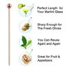 10Pcs Cocktail Picks Stainless Steel Martini Picks Reusable Metal Cocktail Pick
