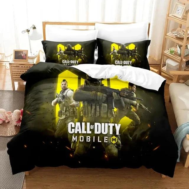 Call of Duty Black Ops Logo Bedding Set Duvet Cover Bed Set Quilt Cover Pillowcase Comforter  Queen Size Bed Linen COD