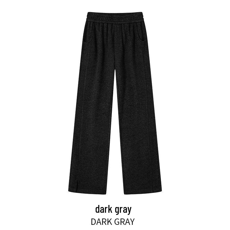 Spring 2026 Women s High-Waisted Herringbone Slimming Wide-Leg Wool-Blend Pants M