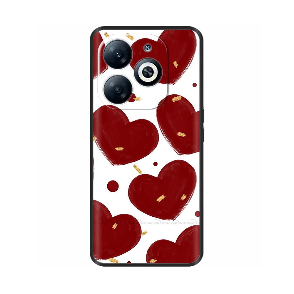 Phone Case For Infinix Smart 8 8pro 8Plus Cute Cartoon Painted Back Cover Soft TPU Bumper For Infinix Smart 8 Pro Plus Case Capa