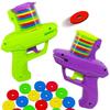 Mini Carrot Flying Disc Launcher Toy Gun Battle Outdoor Multi Person Sports Soft Bullet Gun Safety Carrot Flying Saucer Gun Gift