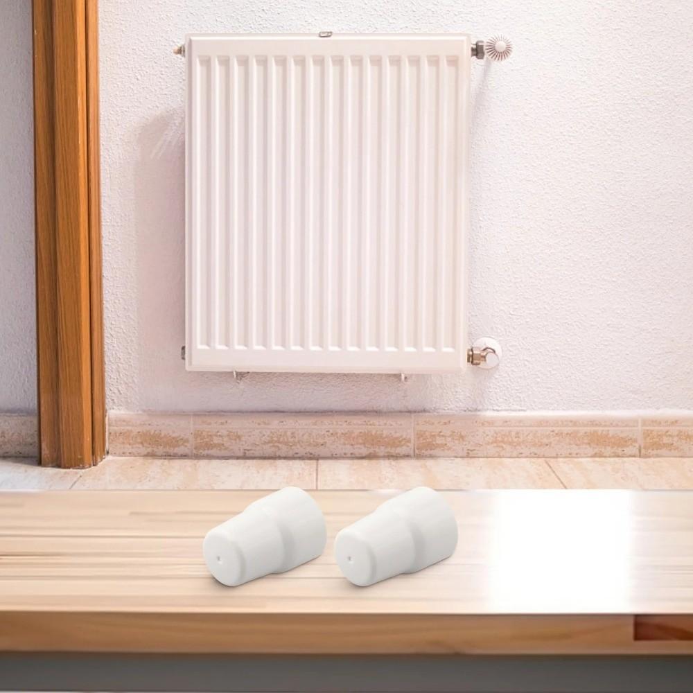 ABS Plastic Radiator Valve Cap White Easy Push-Fit Water Heaters Pipe Cover Black Replacement Cover Valve Cover Home Improvement