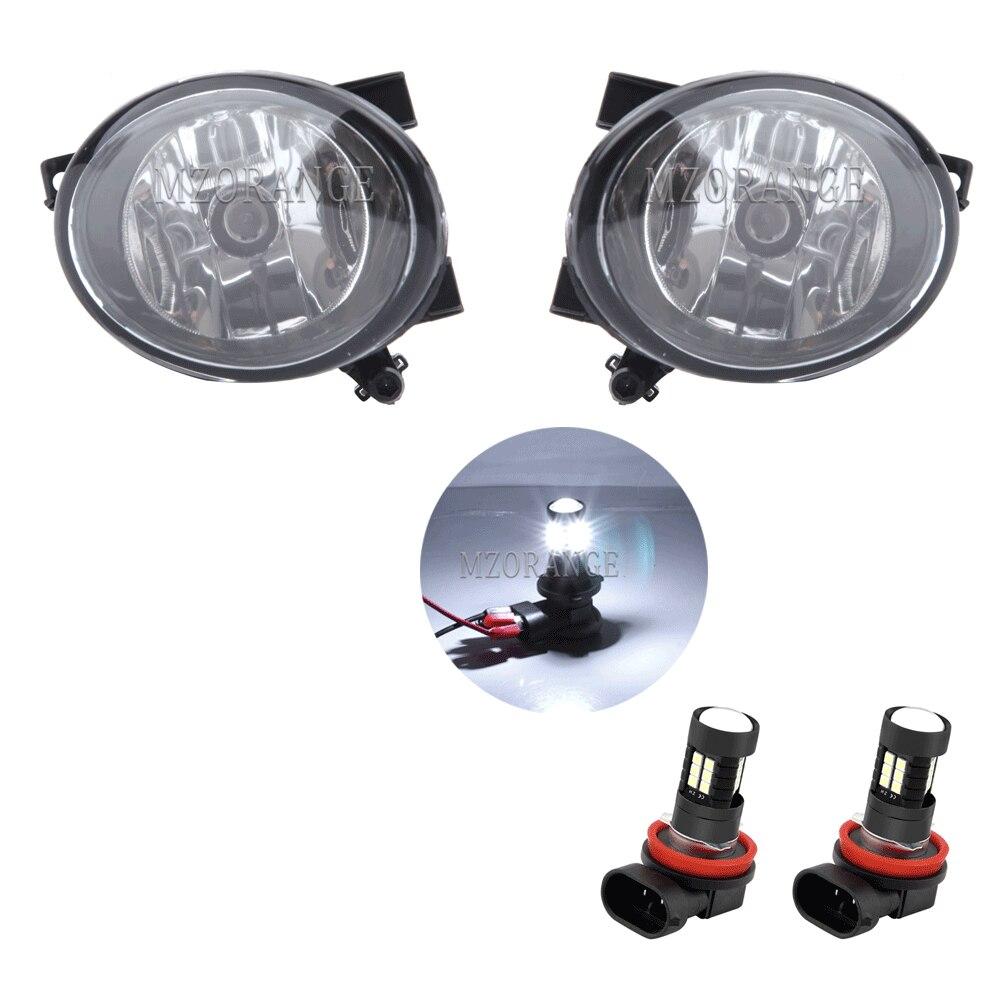 Fog Lights Headlight for VW  Jetta 6 MK6 for Golf 6 MK6 LED Fog Light for Caddy Touran Tiguan Fog Lamp Cover Grill Bezel