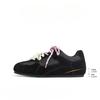 2025 new soft leather soft surface retro mandarin duck German training shoes women's Maillard brown flat bottom casual sports Forrest Gump shoes