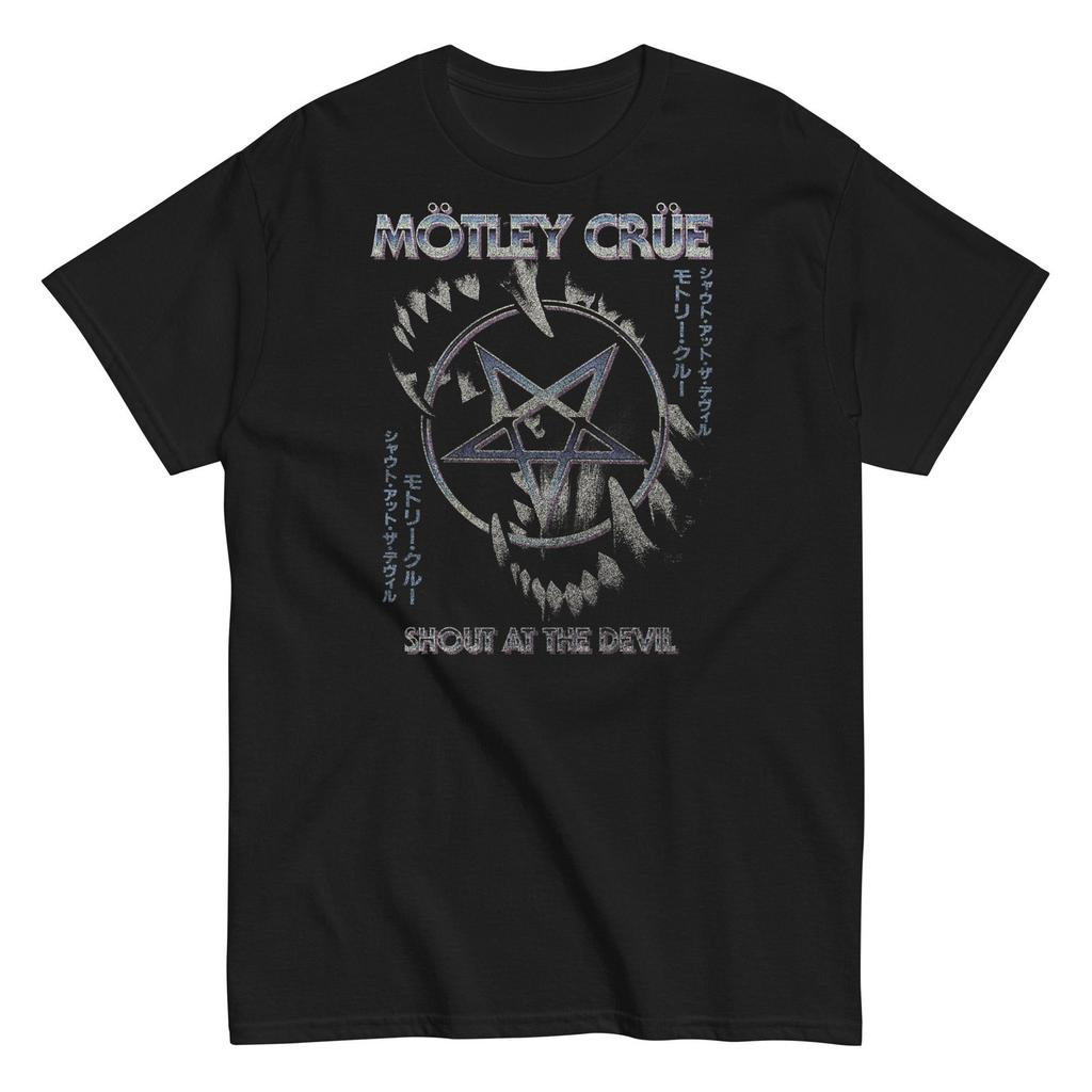 MerchMoment Motley Crue Pentagram T-Shirt T-Shirt Black New