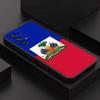 Flag of Haiti Haitian Phone Case For Samsung S 9,10,21,30,22,23,24,25,26,Ultra,Plus,Lite,FE,4,5G Black Soft Case