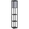 Floor Lamp Living Room with Shelf, Standing Lamp with E27 Socket for Living Room Bedroom, Excl. Light Bulb