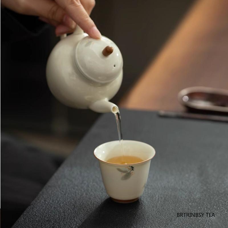 1 Stück Chinesische Handgefertigte Blumen Teetasse Vintage Keramik Teetasse Haushalt Porzellan Meistertasse Schönheit Teeschale Teegeschirr Zubehör