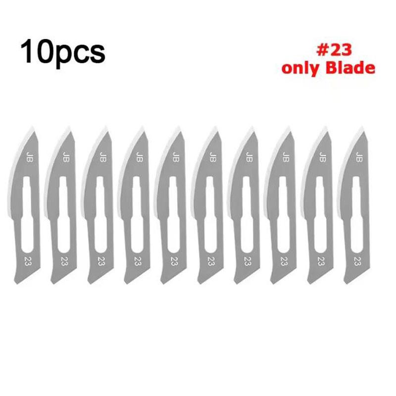Non-Slip Metal Scalpel Knife Carbon Steel Surgical Scalpel Blades Handle Scalpel DIY Cutting Tool Repair Animal Surgical Knife