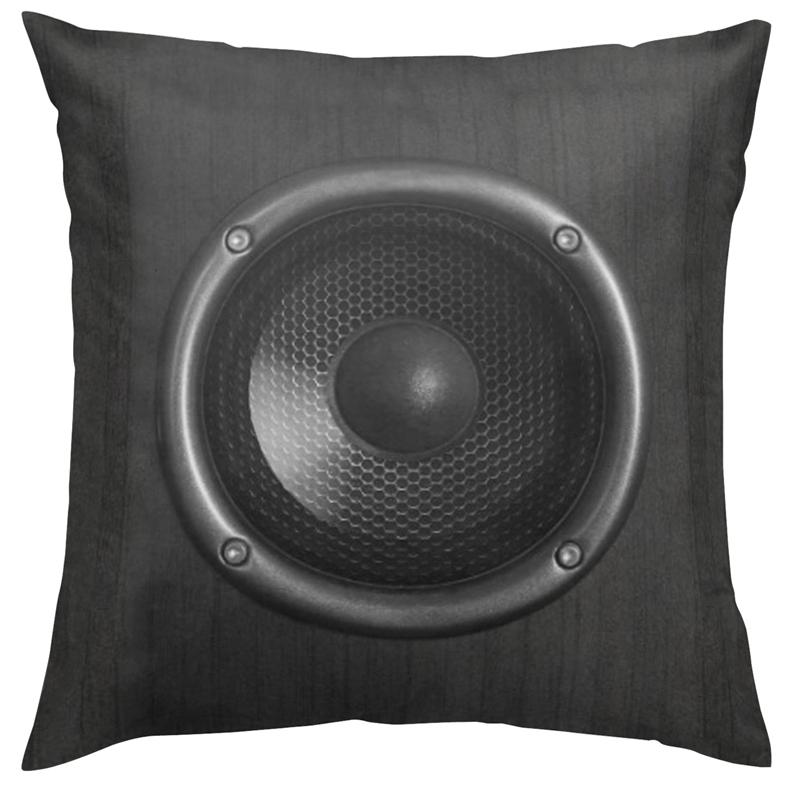 Retro Speaker Piano Rock Black White Cushion Cover Home Sofa Chair Pillow   Music Pop Band