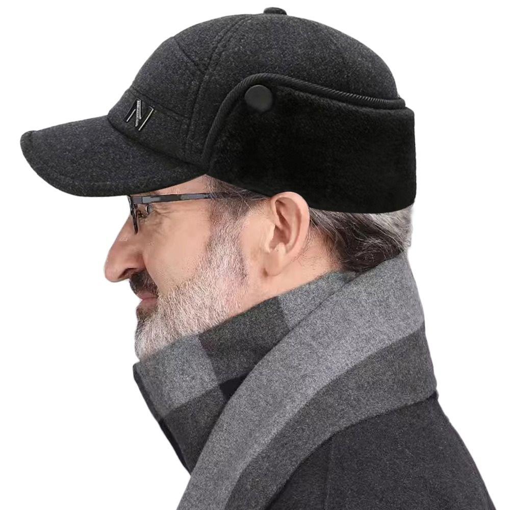 Warm Earmuffs Hat Ear Protection Bomber Hats Outdoor Winter Hat  for Men