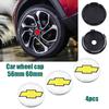 4pcs 60mm 56mm Car wheel emblem Wheel Center Hub Cap auto Rim refit dust-proof badge covers styling accessories For Chevrolet HK2