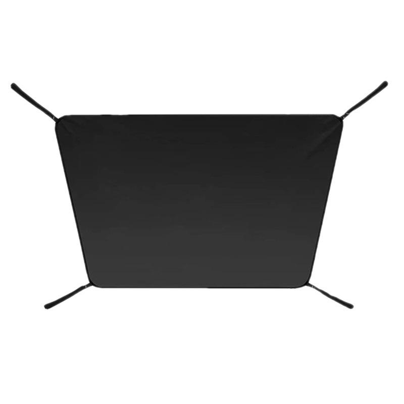 Cross-border Hot Selling 600d Oxford Cloth Snow Block Front Windshield Cover Rear Windshield Cover Universal Half Car Cover