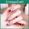 Fashionable White Floral Nail Sticker Removable Manicure Patch Gel Double-sided Y25