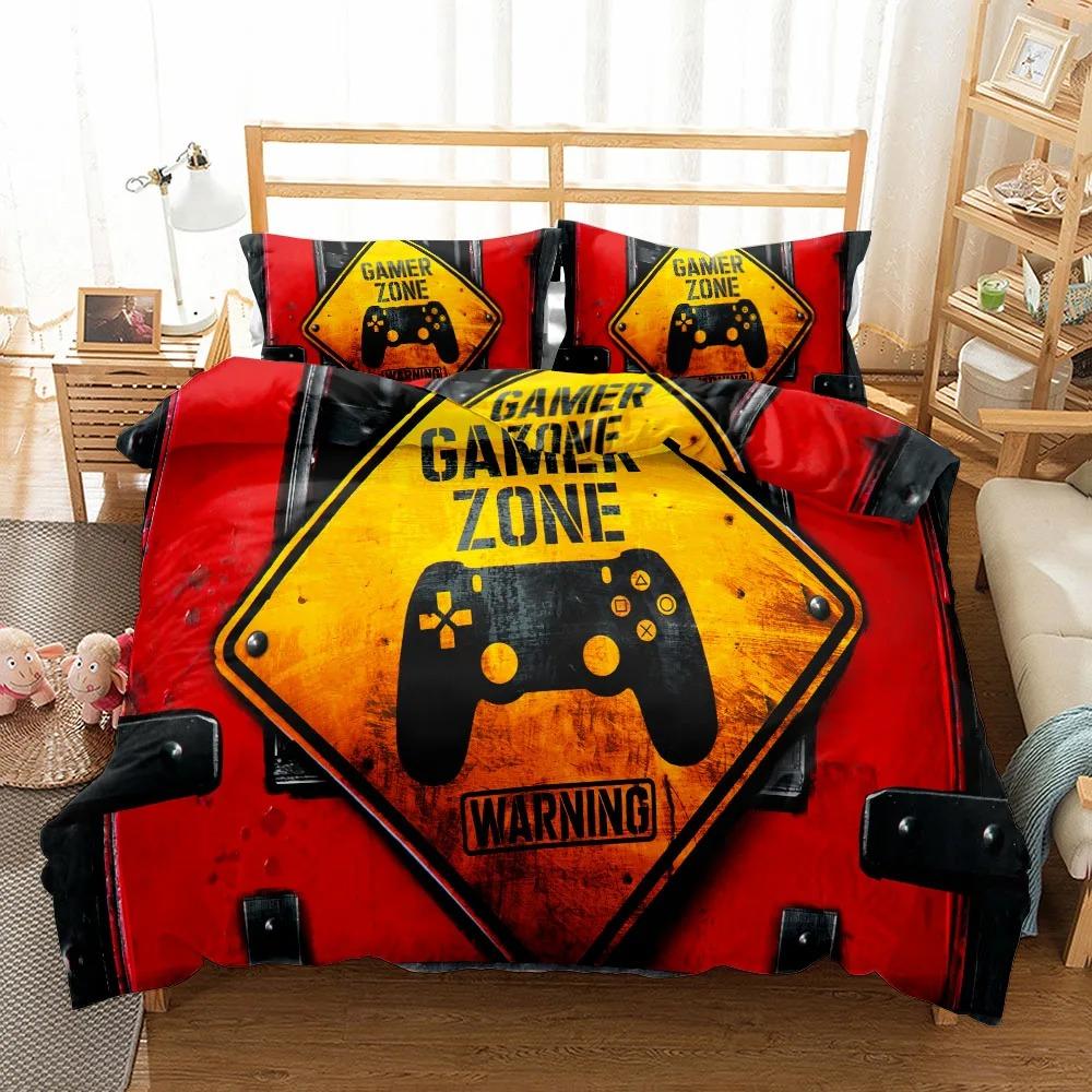 Play Station Children Bedding Set King Queen Double Full Twin Single Size Bed Linen Set