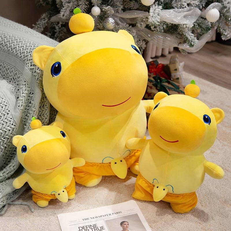 Cute Capybara Lulu Elephant Doll Push Pillow Plush Toy Children's Doll Soothing Companionship Doll Gift