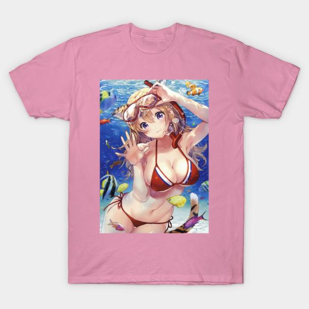 Tričko Ženy Anime Dívka Harajuku Potisk Kawaii Tričko Léto Krátký rukáv Dámské Tričko Top Tričko