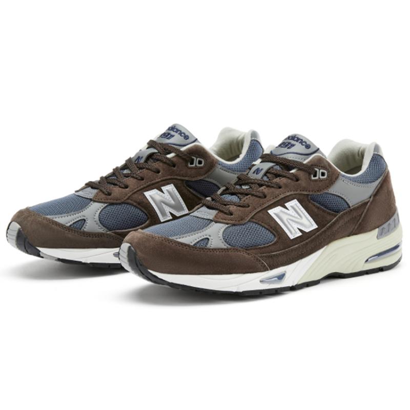 New Balance 991 Brown Navy Grey Sneakers M991BNG