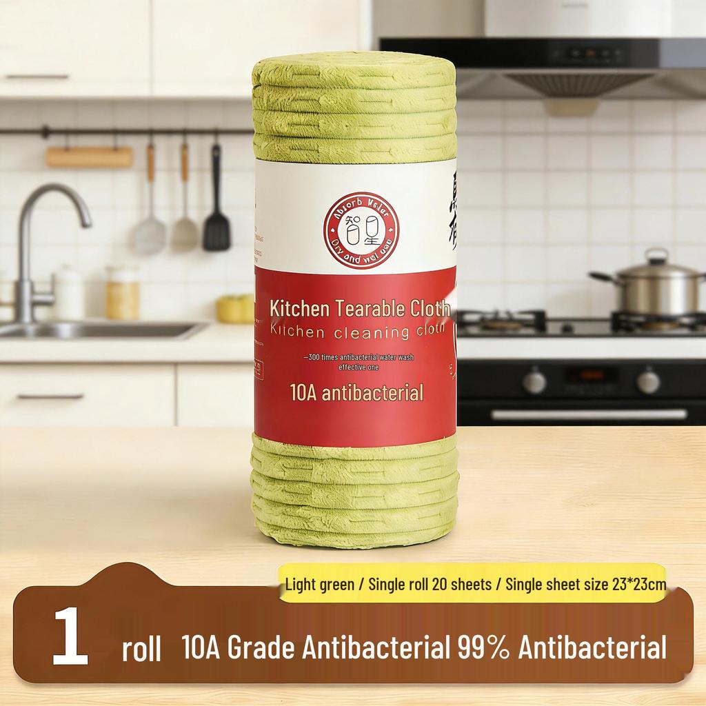 Bamboo Fluff-Free Antibacterial Wipes – Highly Absorbent Stain Remover for Easy Kitchen Cleaning