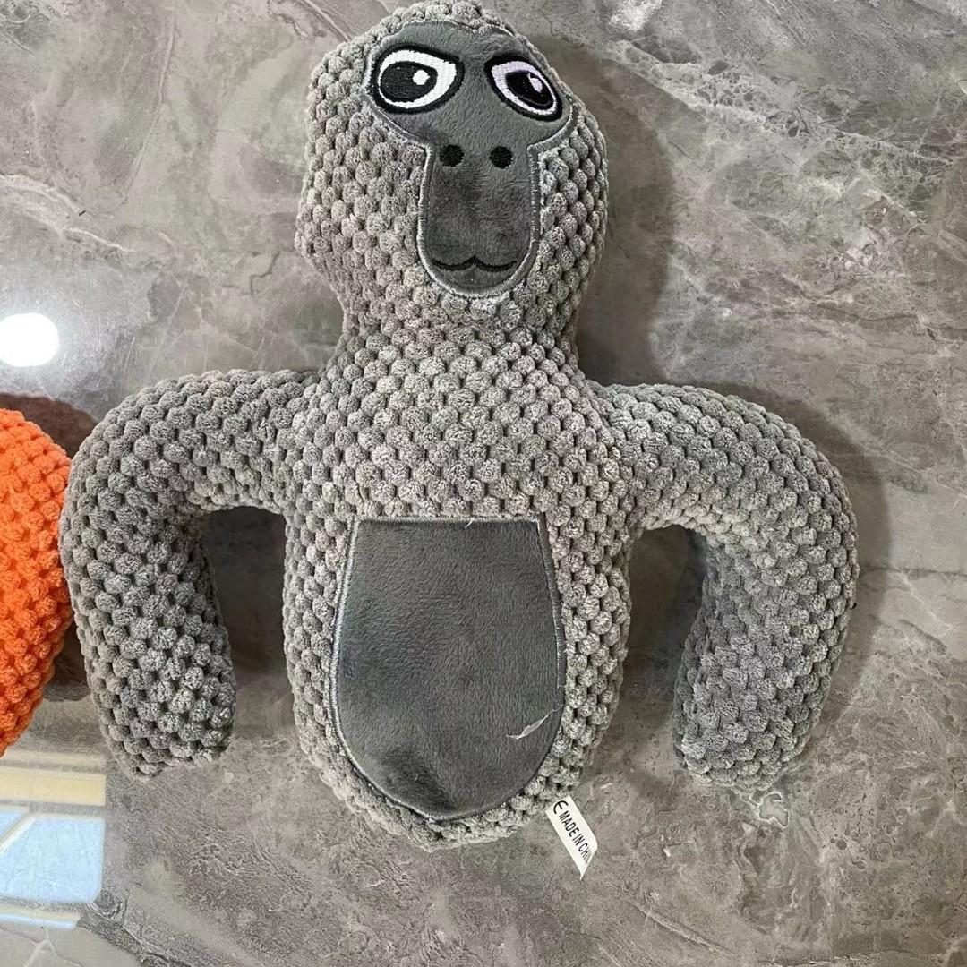 Плюшевые игрушки Gorilla Tag Шимпанзе, хлопковая плюшевая игрушка серый