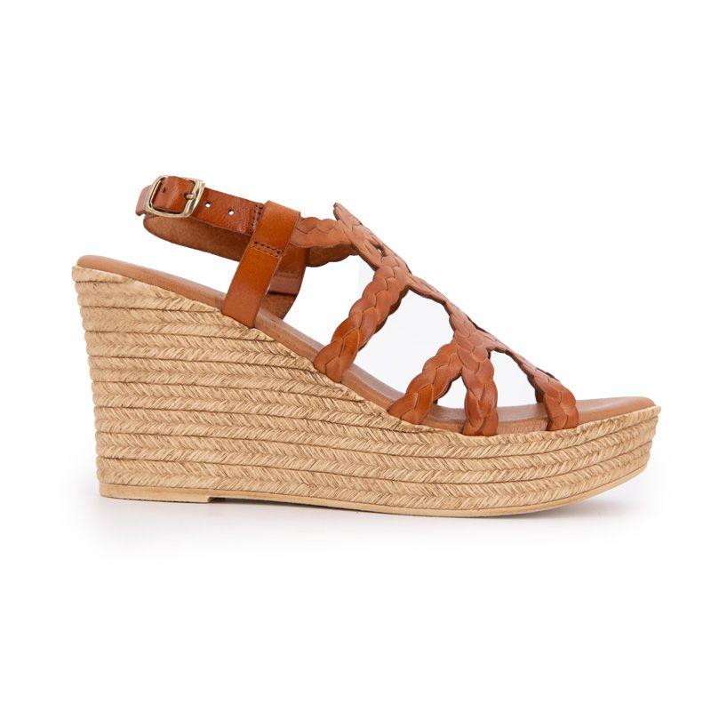 

Sandales compensees vaq. cuero 28536 t36/41 Femme CARLA TORTOSA 37 коричневый