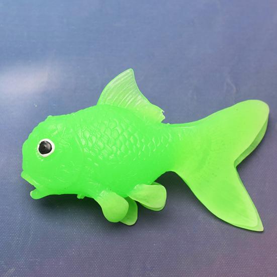 Goldfisch Modell Bunt Cartoon Fisch Serie Miniatur Figur Ornament Weiches TPR Meerestier Fisch Figur Kinder Angelspielzeug Aquarium Dekoration