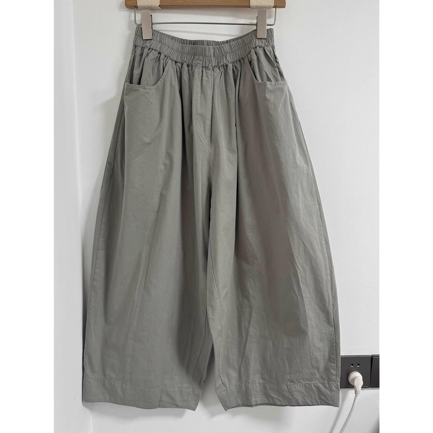 Women s Plus Size Japanese Casual Cropped Wide-Leg Pants - Autumn New Arrival S