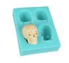 Molde de Silicona para Masa de Azúcar Calavera 3D