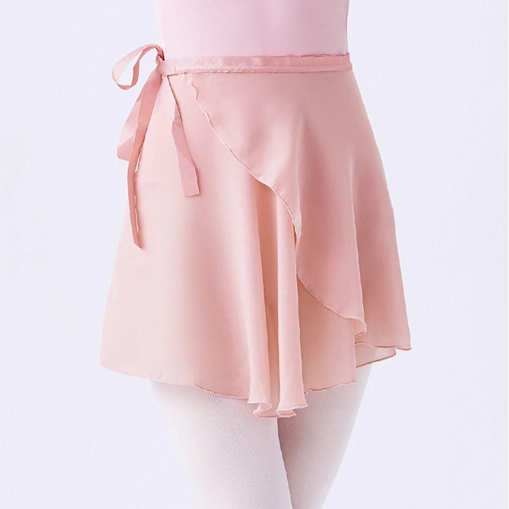 New Lace-up Ballet Skirts Chiffon Solid Color Leotards Skirt Dance Skirts Women