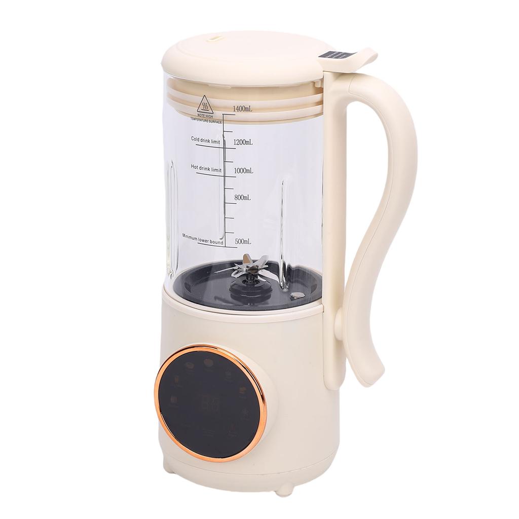 1400ML Kleine Sojamilchmaschine Automatische Heizung Multifunktionale Kochmaschine Babykostzubereiter für Zuhause