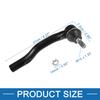 ABSOPRO Front Outer Tie Rod End Suspension and Steering Compatible with Lexus ES350 2 Pieces Links, Parts, ES80603/ES80602, 2007-2012, Black,
