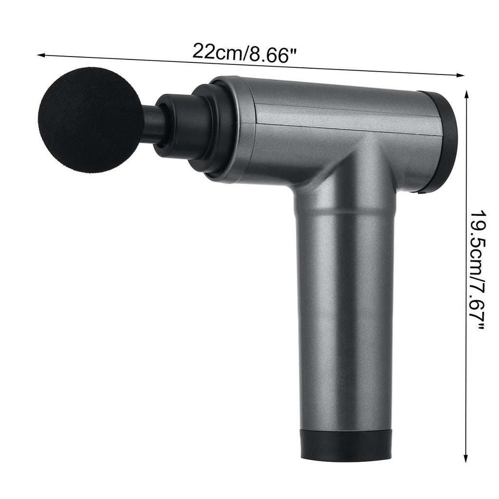 8000R/Min 4-kops elektrische massagepistool LCD-touch sportfasciapistool 22/4 versnellingssnelheid diepe weefselspierontspannende spiermassager