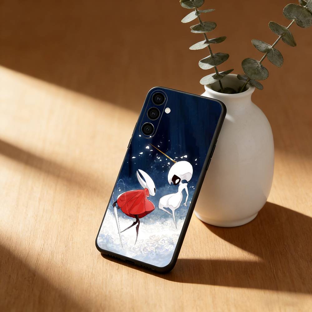 

H-Hollow Knight S-SilksongS Phone Case For Samsung GalaxyA13,21s,22,31,32,52,53,71,72,73,Soft Black Cover Samsung a20s