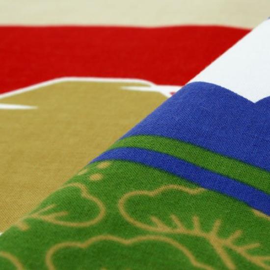 Dyeing Anbo Hand Towel Authentic Dyed Cotton Tokuoka Made In Japan 35cm X 100cm "Five Fujis" 100%