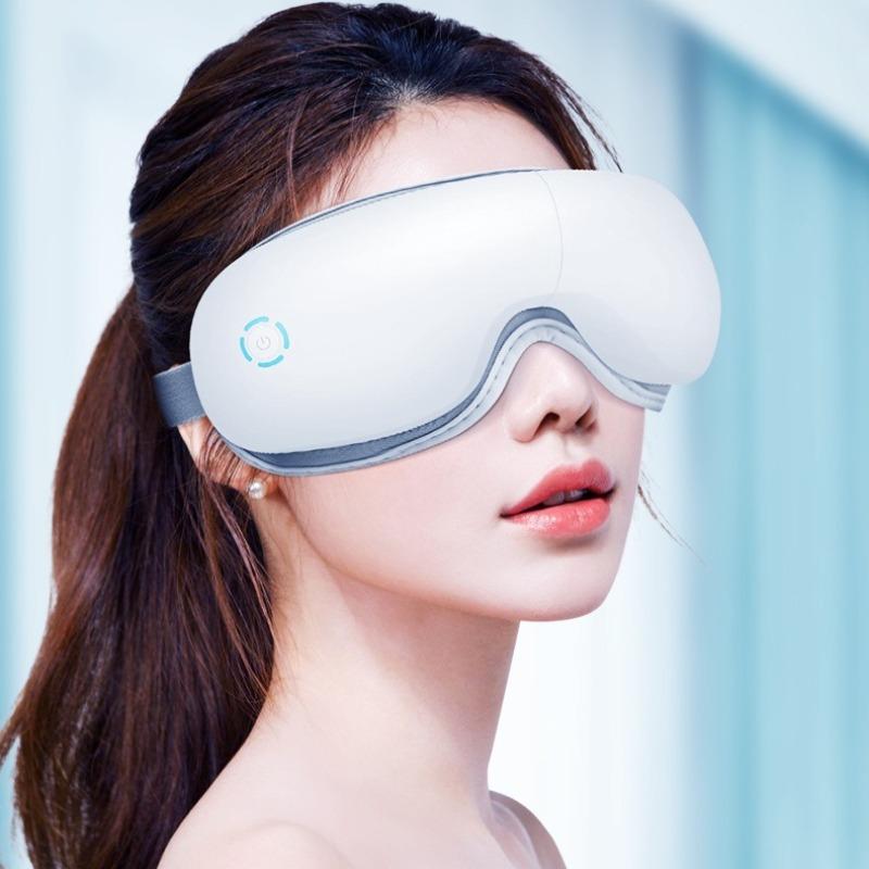 In Stock High Frequency Vibrating Air Compression Wireless Household Portable Eye Massager With Music Heat Eye Care Massager