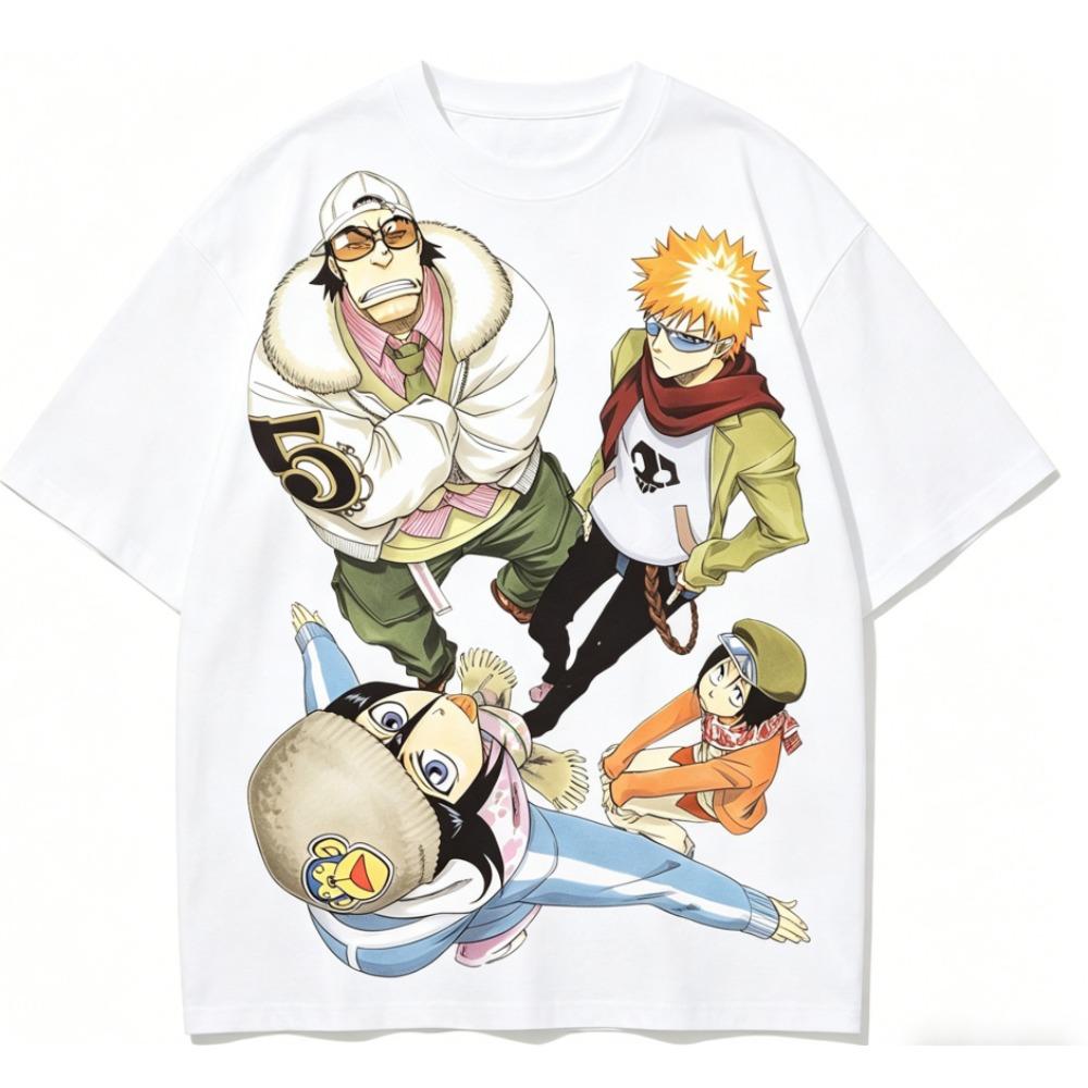 Bleach Anime Lover T Shirt Year Round Clothing Personality Clothes Plus Size Unisex New Model Couples High Quality Soft