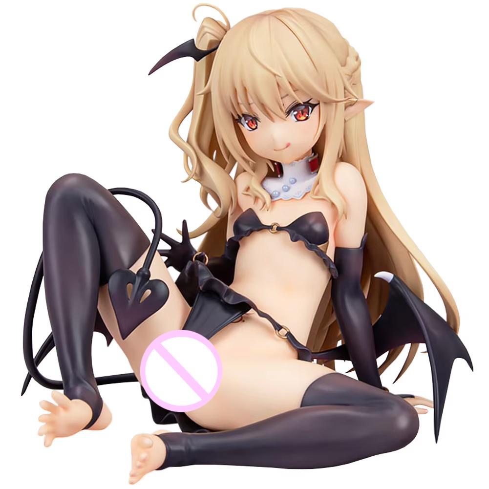 Tamano Kedama Anime Figur Succubus Titi sitzende Pose Actionfigur Titi Dämonisches Mädchen Aldult Sammlungsmodell Puppe Spielzeug Geschenk