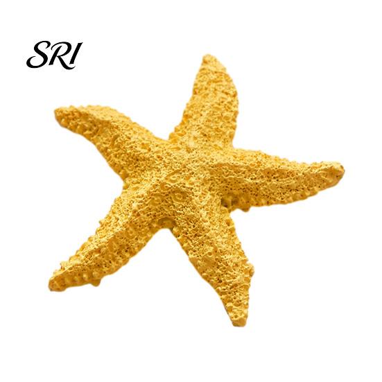 Party Decoration Supplies Starfish Figurine Resin Aquarium Realistic Artificial Waterproof Ornaments Ornament for Fish Tank Home Nautical Decor