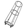 Ball Storage Rack Rolling Metal Lockable Ball Organizer for Basketball Soccer Volleyball