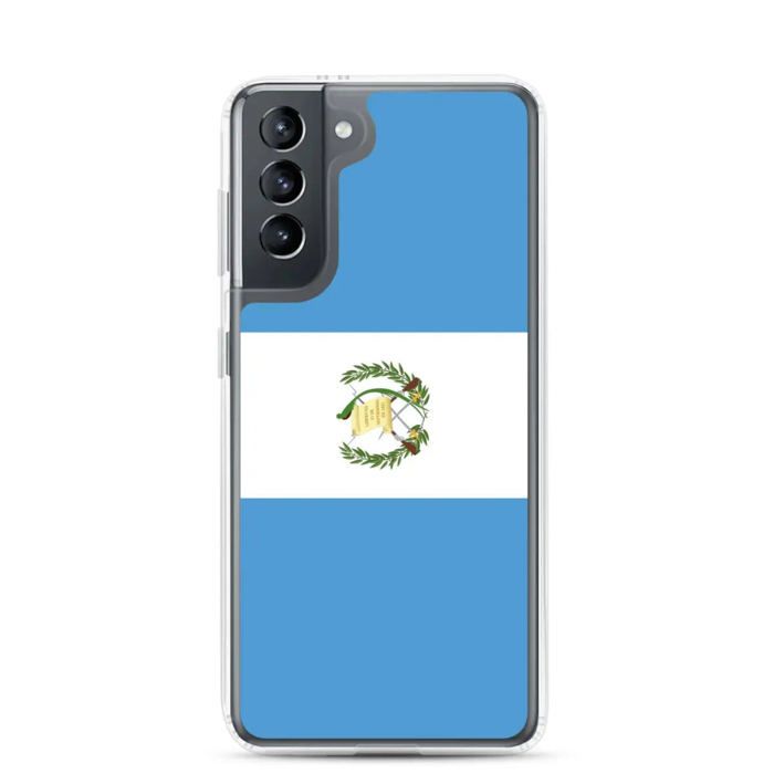 Coque Téléphone – Samsung – Galaxy S20 Plus – Drapeau Guatemala – Souple – Multicolore